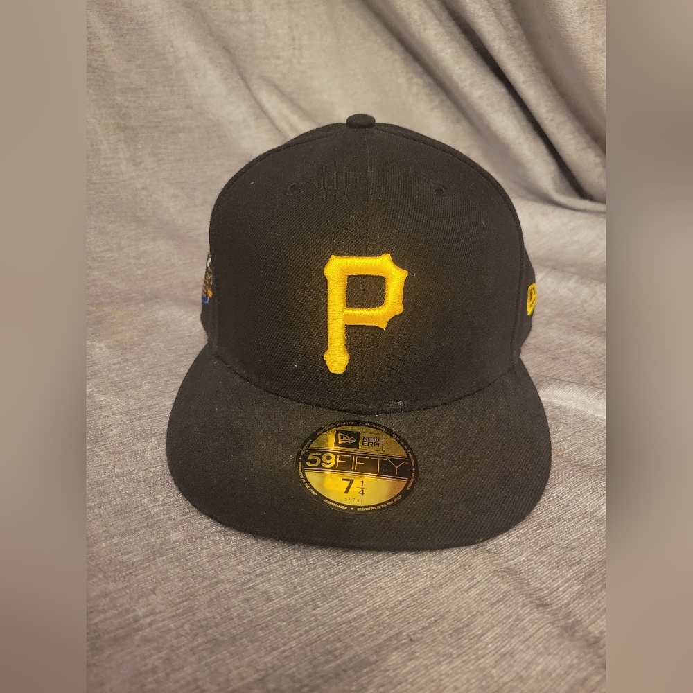 Black and Yellow Fitted Cap